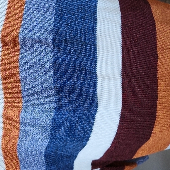 Ecowish knit cardigan with open front  and multicolored stripes NWOT - Picture 5 of 10